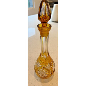 Vintage Nachtmann Traube Amber Decanter